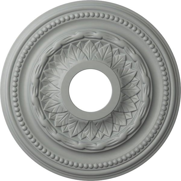 Ekena Millwork Galway Ceiling Medallion (Fits Canopies up to 3 1/4"), 15 3/4"OD x 3 1/4"ID x 1"P, Primed White CM15GA - main